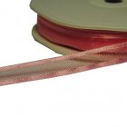 Roze lint, organza met satijnen rand, 10mm per 3 meter