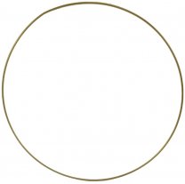 Gouden ring, rond, 50cm