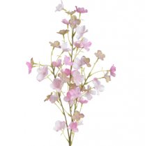 Kunsttak, Tak met hortensia bloemetjes, Lichtroze, 90cm