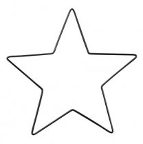 IJzeren ster, ZWART 50cm
