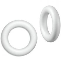50% korting; Styropor ring, ROND, 15cm