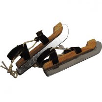 Handgemaakte houten schaatsjes, Friese doorlopers 7cm