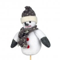 Sneeuwpop met sjaal, 15cm