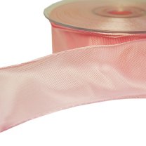 Roze lint , satijn  3 meter, 40mm