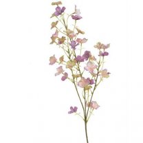 Kunsttak, Tak met hortensia bloemetjes, creme-lila-lichtroze, 90cm