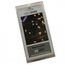 LED lichtsnoer met TIMER en 20 lampjes, 100cm