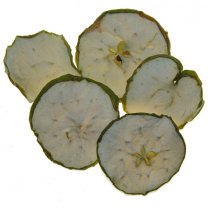 Gedroogde groene appelschijfjes, 10 stuks
