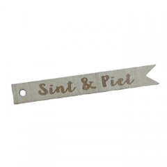 Label, Sint & Piet, 10cm