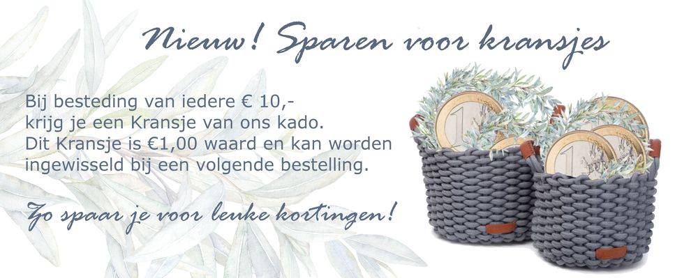 Sparen voor korting bij Kransmaken.nl